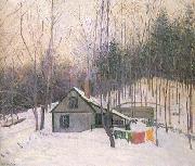 Lilla Cabot Perry A Snowy Monday oil painting